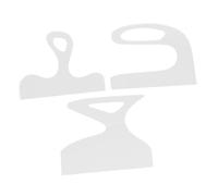 Amosfun 3Pcs Transparent Acrylic Cutting Board Handle Stencils for Woodworking High-Visibility Charcuterie Board Tracing Templates Lightweight Kitchen Tool for Precise Handle Cutting