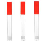 Amosfun 3pcs Transparent Thermometer Protective Tube for Body Temperature Storage Plastic Needle Holder Case with Visibility and Sleek Minimalist Design for Home and Clinic Use