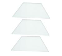Amosfun 3Pcs Trapezoidal Optical Glass Bricks Physics Teaching Aids Portable Convex Lenses for Middle School Experiments Light Refraction Demonstration and Learning Materials