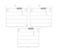 Amosfun 3pcs White Plastic Bird Cage Replacement Door Accessory with Versatile and Stable Spring Wires for Pet Birds and Cages for Owners and Lovers