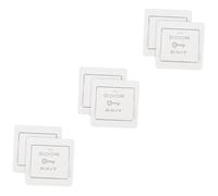Amosfun 3sets Push to Exit Button Wall Plate Cover Automatic Reset Design for Access Control Simple Installation for Offices Schools Cafes and More 2pcs*3