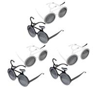 Amosfun 3sets Wacky Bike Shape Glasses Fun Birthday Photo Props Supplies for Memorable Celebrations Random Color Frames for Adults Random Color 2pcs*3