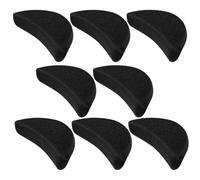 Amosfun 4 Pairs Shoes Too Big Inserts, Reusable Adjustable Shoe Toe Filler Inserts for Sneakers and Pumps, Flexible Sponge and Cloth Material, Comfortable to Wear, Black Colour for Men