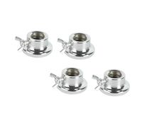 Amosfun 4 Pcs Double Barbell Lock Collars Anti-slip Hex Nut for Standard Weight Plates Secure Buckle for Dumbbell Bars Easy Rotate Replacement for Bench Press Deadlifts Overhead Press Home