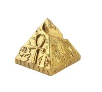 Amosfun 4 pcs Resin Pyramid Model Micro Pyramid Ornament Egyptian Desk Decor Home Table Decoration for Egyptian Culture Lovers Gift