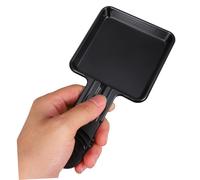 Amosfun 4 Sets Mini Raclette Grill Cheese Pans with Spatulas Non-stick Electric Raclette Oven Trays for Rapid Heating High-temperature Resistant Kitchen Accessories for Family Gatherings