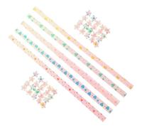 Amosfun 400pcs Small Origami Star Paper Strips with Pearl Heart Pattern Double-Sided Folding Paper for DIY Crafting for Arts Crafts and Festival Decorations