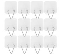 Amosfun 40Pcs Adhesive Picture Frame Hooks No Drill Invisible Plate Hangers for Wall Decorative Plates Photo Display Strong Stickers for Smooth Surfaces