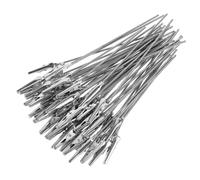Amosfun 40pcs Metal Wire Clips Long Tailed Steel Alligator Clamps Memo Holders for Repair Decoration Craft Projects and Table Display