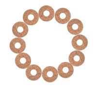 Amosfun 40pcs Self-adhesive Guitar Picks Grips Non-skid Cork Pads Sturdy Material Easy Application Khaki Color Guitar Accessories