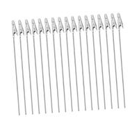 Amosfun 40pcs Wire Rope Alligator Clips Long Tailed Metal Clips for Repair Decoration Craft Projects Memo Holders