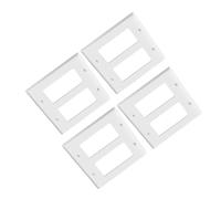 Amosfun 4pcs American Style Light Switch Outlet Wall Plate Cover Decorative Electrical Faceplates with Enhanced Safety Protection for Home Use White