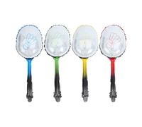 Amosfun 4pcs Badminton Racket Balloons, 27 Inches Gaint Aluminum Badminton Inflatation Balloon, Theme Party Photo Props, Sports Party Supplies