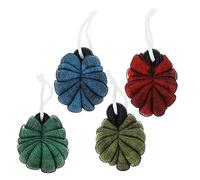 Amosfun 4pcs Bath Balls Bath Rub Back Tool Pe Material Environmentally Friendly Ergonomic Design Gentle Cleansing Scrubbing Power for Men and Women