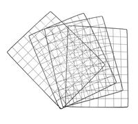 Amosfun 4pcs Black Iron Wire Fencing Panels for Dogs and Puppies, Easy to Assemble, Breathable Mesh Cage Sheets Suitable for Indoor Use and DIY Puppy Playpen
