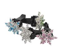 Amosfun 4pcs Car Air Vent Clip Bling Snowflake Christmas Decorative Automotive Vent Clips Accessories for Car Ac Freshener Winter