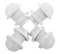 Amosfun 4pcs Heat Resistant Infrared Motion Sensor Shell Screw White Plastic Cover for Human Body Detection in Security Systems with High Temperature Construction