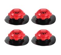 Amosfun 4pcs Inflatable Air Pressure Relief Valve with Protective Cap for Kayaks and Inflatable Articles, Pvc Material, Prevents Air Leakage and Overexpansion, for Campsite Arrangement