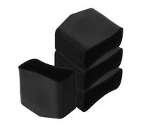 Amosfun 4pcs Ladder Feet Rubber Pads Non Slip Thick Step Ladder Mat Protectors for Multi Surface Use Easy Install for Home and Professional Safety