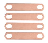 Amosfun 4pcs Lithium Battery Copper Connection Plates Hole Spacing Heat Resistant Power Assembly Strips for Efficient Energy Transfer in Electric Vehicles and Storage Systems