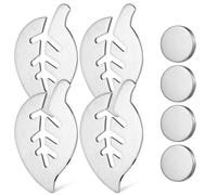 Amosfun 4Pcs Magnetic Tablecloth Weights, Reusable Stainless Steel Table Cloth Weights, Multi-Functional Outdoor Magnets Clips for Shower Curtains, Drapery