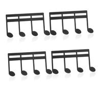 Amosfun 4pcs Music Book Clip Metal Sheet Music Clip Page Holder for Book Score Holder for Practice and Performance