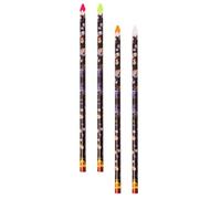 Amosfun 4pcs Nail Art Dotting Pens with Sticky Wax Tips Nail Rhinestone Picker Tools for Manicure Set (yellow, White, Rose Red, Fluorescent Green)