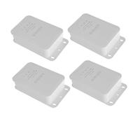 Amosfun 4pcs Outdoor Electrical Box Weatherproof Plastic Junction Enclosure with Sealed Cable Entry Compact Design for Industrial Monitoring and Power Cord Protection