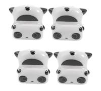 Amosfun 4pcs Panda Shape Ceramic Chopsticks Rest Elegant Cutlery Holder for Dining Table Chopstick Rack Versatile Spoon Fork Stand Gift for Home Kitchen Decor
