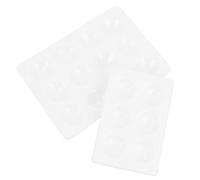 Amosfun 4pcs Porcelain Reaction Board Spot Plates for Chemistry Laboratory Experiments Smooth Surface Easy to Clean Compact Design for Classroom and Lab Use