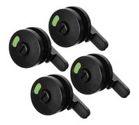 Amosfun 4pcs Privacy Indicator Door Locks with Nylon Handle for Public Toilet Partition Doors with Occupied Vacant Signs Suitable for Restroom Privacy