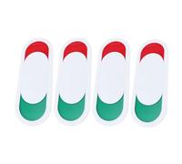 Amosfun 4pcs Privacy Slider Door Signs 10x4cm White Blank Privacy Indicator for Office, Restroom, Hotel - Vacant Occupied Status Message Board