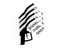 Amosfun 4pcs Reflective Fuel Tank Stickers Black Car Decals for Enhanced Visibility Durable Safe Materials Versatile Fit for Cars Trucks Tractors Nighttime Safety Warning