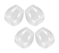 Amosfun 4pcs Small Glass Milk Jugs Mini Creamer Pitchers for Coffee Tea Honey and Sauces Portable Lightweight Kitchen Pouring Dispensers with Precision Spout for Espresso and Syrups