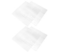 Amosfun 4pcs Transparent Book Protector Sleeves Clear PVC Notebook Covers with Thin Film Lightweight Dustproof Protective Covers for Textbooks and Notebooks