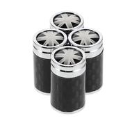 Amosfun 4pcs Uk Flag Metal Tire Valve Caps Fit for Cars Suvs Trucks Motorcycles Dustproof Wheel Valve Stem Covers with Patriotic Design for Auto Bicycle Accessories