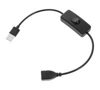 Amosfun 4pcs USB Extension Cord with Off Switch Compact Power Cable for Desk Lamps and Small Appliances Portable Black Multifunctional USB Switch Cable for Easy Charging and Lighting