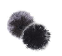 Amosfun 4pcs Wireless Microphone Windscreen Muffs for Mini Clip-on Lavalier Mic, Plush Fabric Covers with Wind Noise Reduction, Compact and Portable for Outdoor Activities and Live