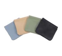 Amosfun 4pcs Women Makeup Pouches Set with Auto-Tightening Drawstring, Small Travel Cosmetic Bags for Purse Organizer, Multipurpose Makeup Storage Containers in Matcha Green, Apricot