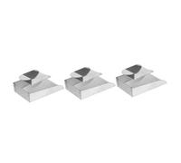 Amosfun 4sets Jewelry Stainless Steel Loose Bead for Beading DIY Accessory Tools 2pcs*4