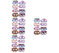 Amosfun 4sets Space Themed Paper Glasses Photo Props for Parties Reusable Astronaut Eyewear with Bright Prints and Safe Materials for Outer Space Costume and Fun Photography 24pcs*4