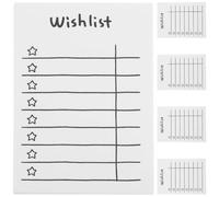 Amosfun 5 Books of Portable Note Pad Multi-function Note Paper and Non-stick Memo Papers, Practical Office Accessories for Smooth Writing Design, for Graduation Party and School Memo Pad