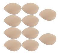 Amosfun 5 Pairs Triangle Soft Bra Inserts Pads Removable Sport Bra Cups Inserts Sponge Inserts Mats Insert Sport Bra Pad Sew in Bra Cup for Women Girls Skin Color