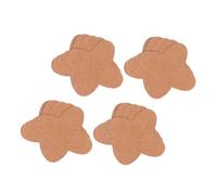 Amosfun 50 Pcs Brown Kraft Paper Chocolate Compartment Trays Candy Holder with Fixed Sections for Truffle Wrappers and Chocolate Packing, Suitable for Candy Making and Dessert Presentation