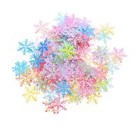 Amosfun 5000pcs White Mini Snowflake Confetti Decorations for Christmas Winter Party Glitter Cloth Snowflakes for Wedding Birthday Holiday Table Decor Sparkling DIY Celebration Supplies