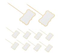 Amosfun 50pcs Blank Toothpick Flags Food Labels for Party Buffet Cheese Board Markers Charcuterie Signs for Wedding Birthday Large Pack Easy to Personalize and Identify
