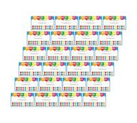 Amosfun 50pcs Cartoon Punch Cards for Classroom Behavior Rewards, Loyalty Accumulating Cards with Encouraging Designs, Teaching Prop Set for Student Incentive and School Motivation