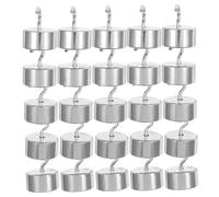 Amosfun 50pcs Double Hooked Hook Weights Set Chrome-plated Iron Each for Physics Laboratory Science Experiments Teaching and Research