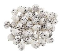 Amosfun 50pcs Easter Foam Eggs, Artificial Quail Eggs for Craft, Simulation Faux Speckled Bird Eggs, Mini Bird Egg Ornaments for Easter Basket Filler (2.5cm)