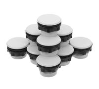 Amosfun 50Pcs Grey Plastic Push Button Switch Panel Hole Plugs 22Mm for Control Cabinet Electrical Enclosure Filler Waterproof Protection for Industrial Distribution Boxes